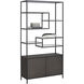 Stamos Black / Charcoal Grey Bookcase